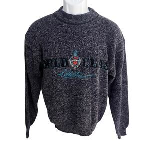 LOU. Legendary men's S "World Class Collection" long sleeve purple sweater